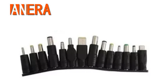 Cargador Universal para Laptop Anera  14 puntas, 12V a 24V + 2 Tipo C