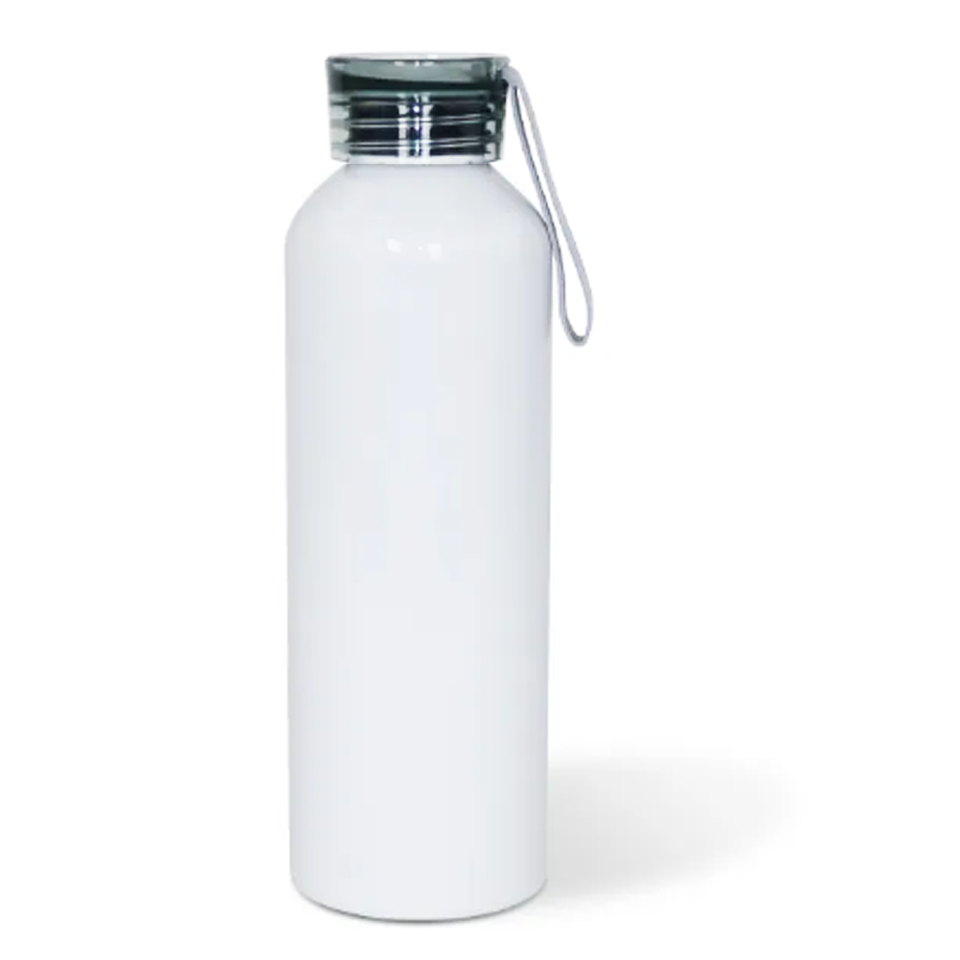 Tomatodo de Aluminio Sublimable, blanco, 750ml, Tapa de color  white