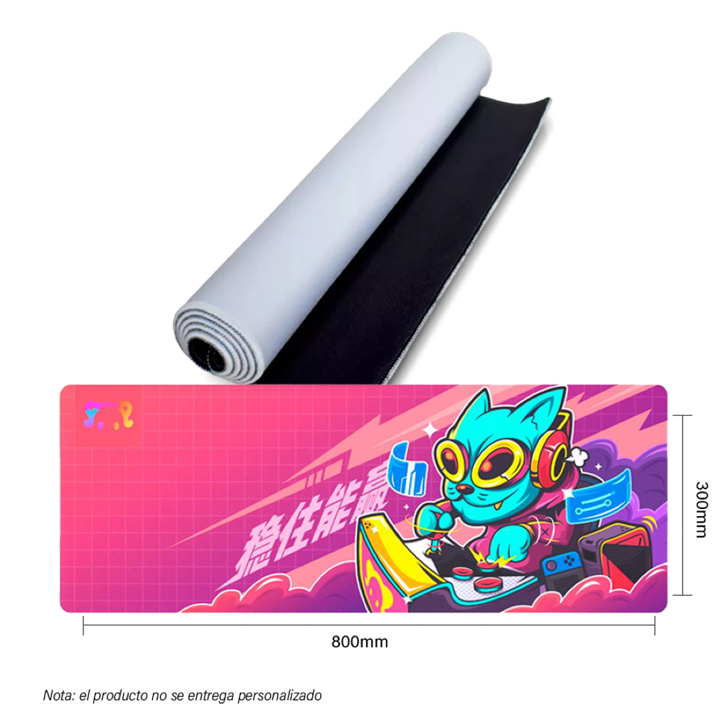 Mouse Pad en blanco para Sublimacion, gamer 300*800*5mm, con antideslizante
