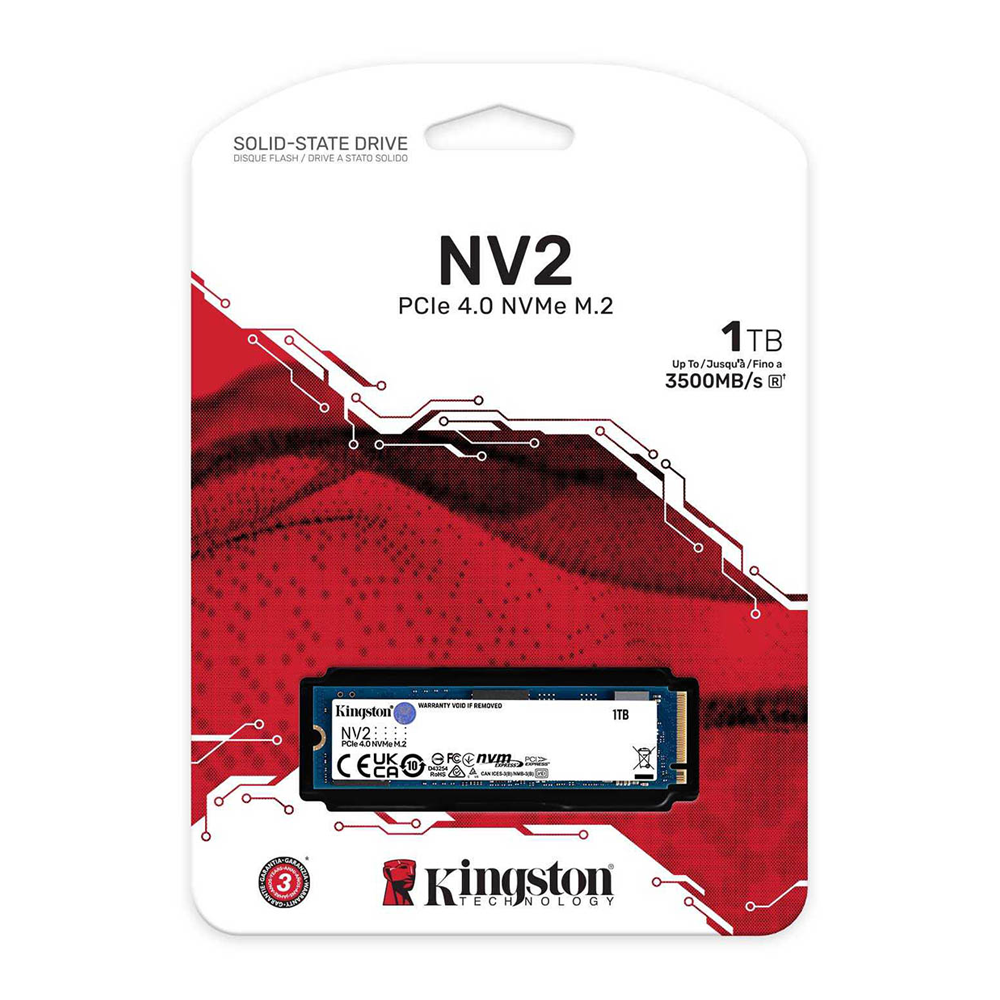 Ssd KINGSTON M.2 1TB NV3 NVMe PCIe Gen 4.0 6000Mb/s, SNV3S 1000Gb- NAND 3D