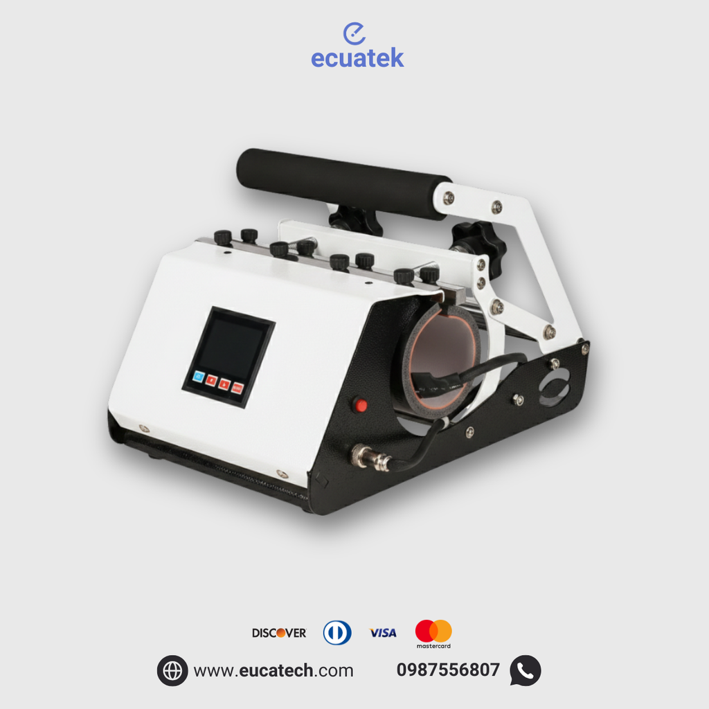 Termofijadora-Sublimadora para tomatodo, 30oz, 110v, panel digital, 250 °C, 500W