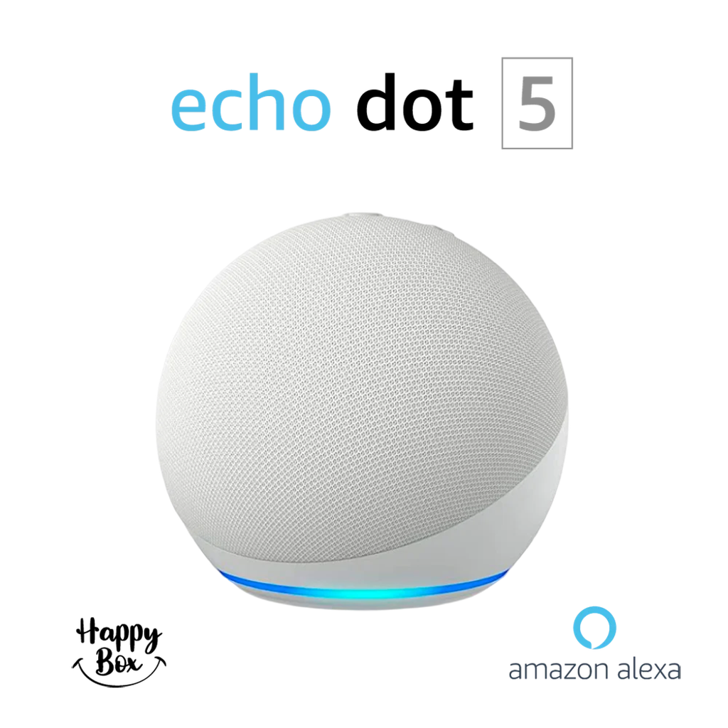 Parlante Smart Alexa Amazon Echo Dot 5ta Gen, sonido vibrante, color Blanco
