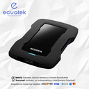 Disco  ADATA Externo 2.5" 4Tb,  HD330, 3.2, Usb, Anti golpes Bk