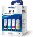Paquete Pack Tinta Original Epson T544, 4 colores, Sellado L1110, L3110, L3210, L3150, L3250, L3160, L5190 