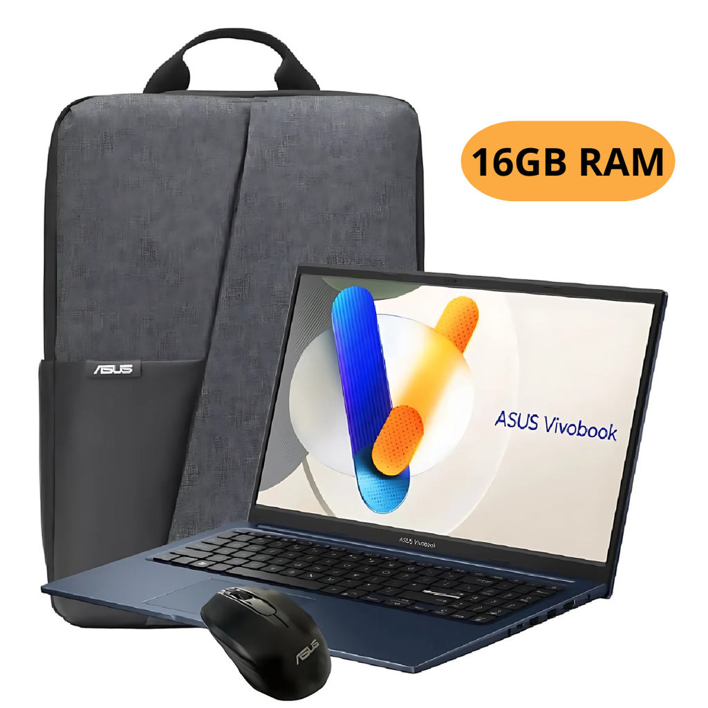 Laptop Asus X1504ZA-NJ1154 i31215U 16GB, 512GB,15.6 FHD, Mouse +Mochila, Blue