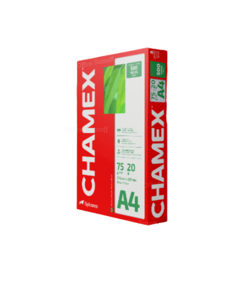 RESMA PAPEL BOND CHAMEX A4 500/HOJAS, 75GR