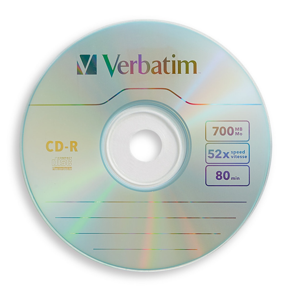 CD-R OPTICO VERBATIM 96524 2.00 80MIN 700MB 52X