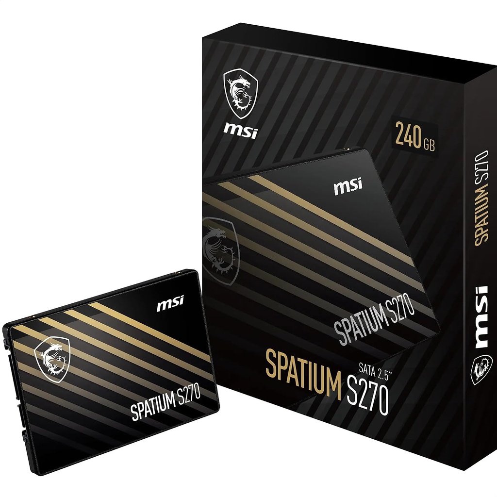 DISCO SSD MSI SPATIUM S270 - 240 GB - interno - 2.5" - SATA 6Gb/s