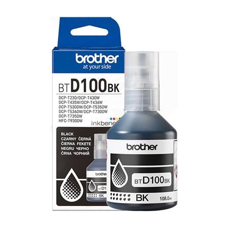 BOTELLA DE TINTA BROTHER BTD100BK NEGRO T930DW T830DW T730DW T530DW T430W