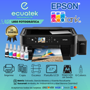 Impresora Multifuncion Epson L850, Pantalla, Fotografica, Impresion Cd-Dvd, PVC, Lector SD & memory stick, sistema original