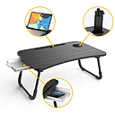 Mini mesa para Laptop 48cm*22cm, estable, color Gris maderado