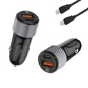 CARGADOR DE CELULAR LDNIO PARA AUTO C510Q TYPE C