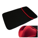 Estuche Para Laptop 12 pulgadas, Negro con Rojo, sin cierre, Reversible