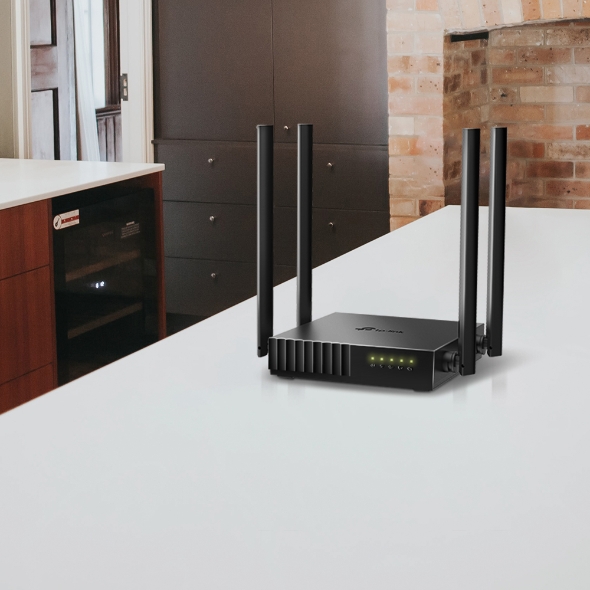 Router Inalambrico TP-LINK ARCHER C50 Ac1200 Mbps, 4 antenas estables, 4 Puertos, Dual Band