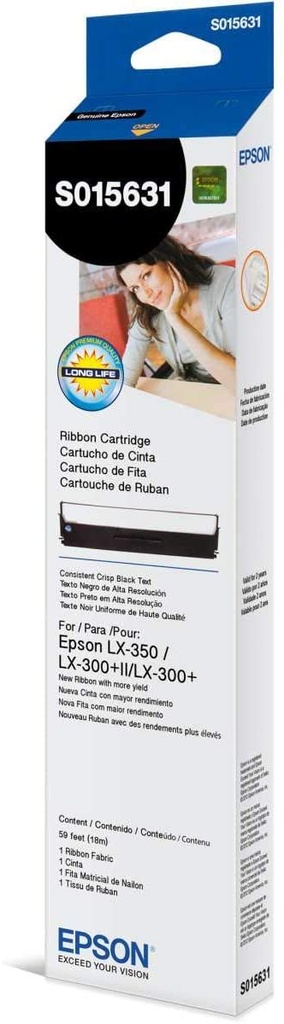 Cinta Original de impresora Epson LX-350,  LX300+II (S015631)