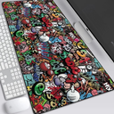 Mouse pad en blanco para Sublimacion, gamer 300*800*5mm, con antideslizante 