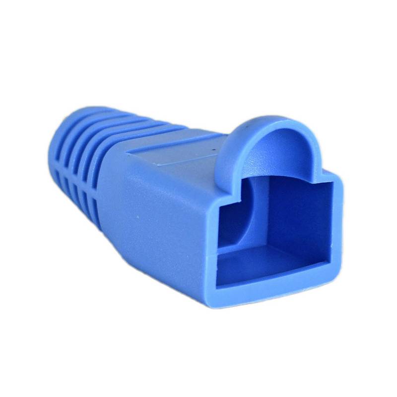 Tapa protectora para conector RJ45, blanco, azul