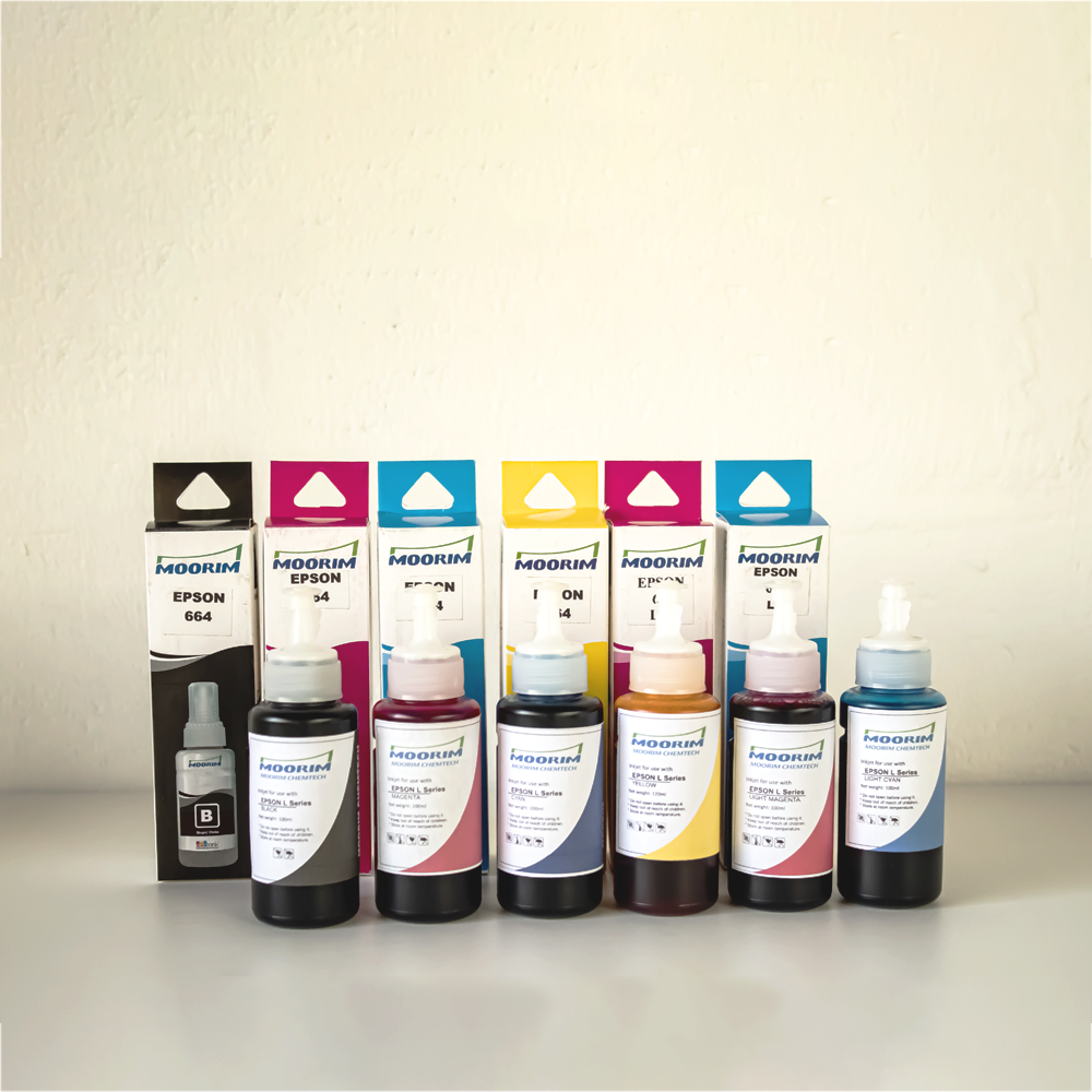 Kit 6 colores CMYKLCLM 100ml Tinta Moorim Sublimacion