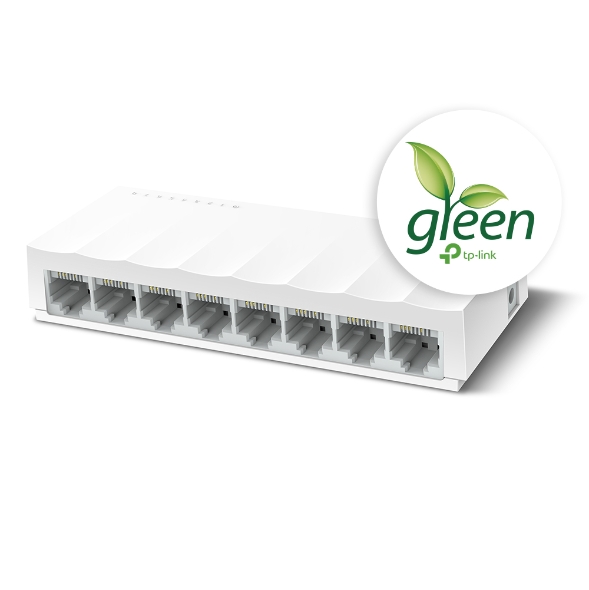 Switch TP-LINK LS1008, 8 Puertos Fast Ethernet, 100/100 Mbps, Cubierta Plastica, Plug and Play