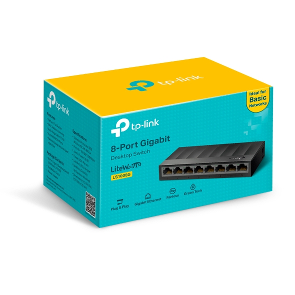 Switch TP-LINK LS1008G 8 Puertos 10/100/1000 Mbps