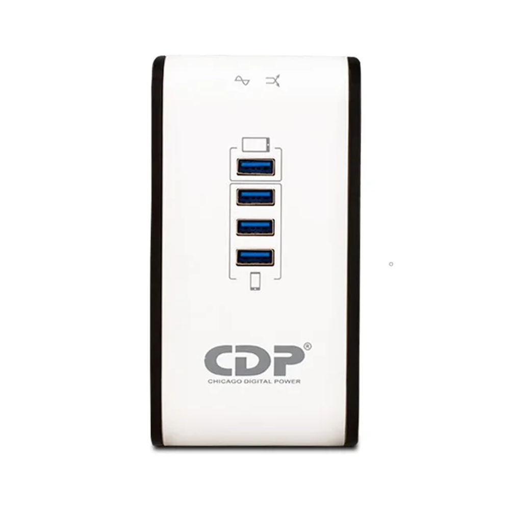 Regulador de voltaje CDP 8 Tomas, R2C-AVR1008, 1000VA, 500W, 120V