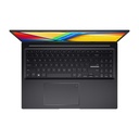 Portatil ASUS Vivobook 16X, K3605ZF-MB332, Core i5-12500H,  Ram 16GB, 512GB SSD, 16" WUXGA,  Video NVIDIA GeForce RTX 2050 4GB GDDR6, Lector huella,  color Indie Black+ Mouse Asus