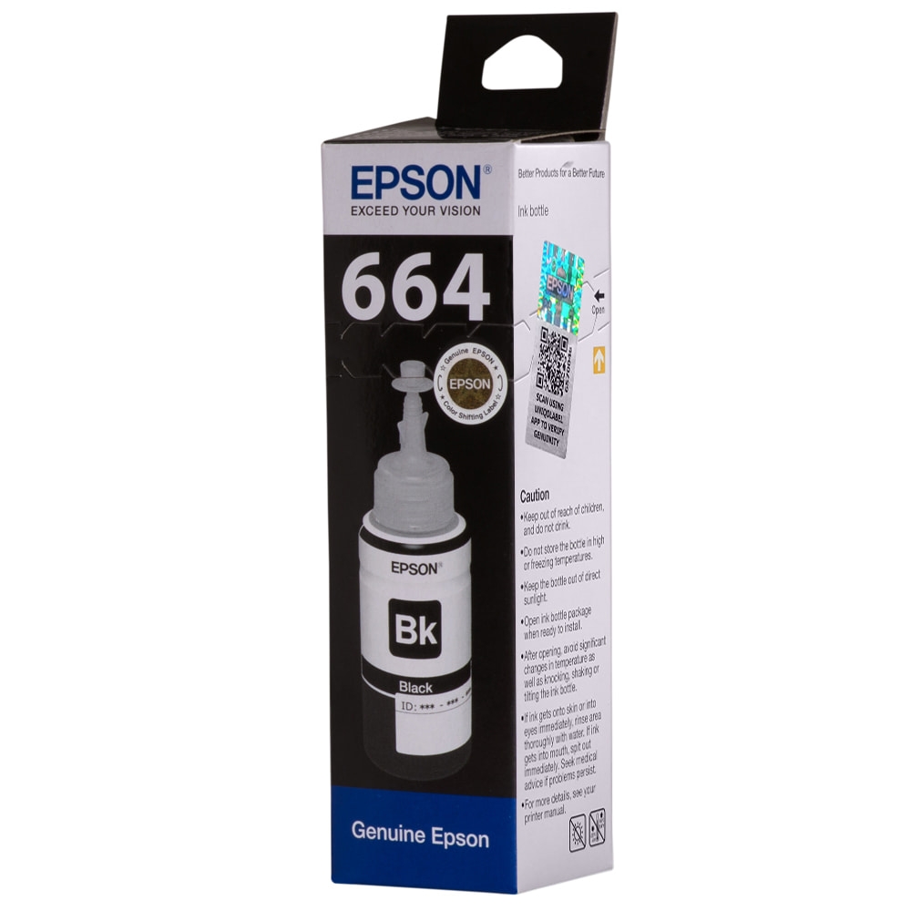 Tinta Original Epson T664  Black L210 L220 L355 L365 L555 L565