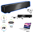 Parlante Genius Sound bar 100, Usb, 6w, 1.5, Alambrico Negro