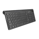 Teclado Inalambrico Genius Slim Start 7230, color negro, 2.4GHZ,  Teclas Multimedia, Win y Mac