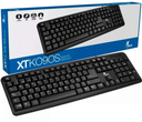 Teclado Xtech XTK092S, alambrico, Usb, español, color Negro