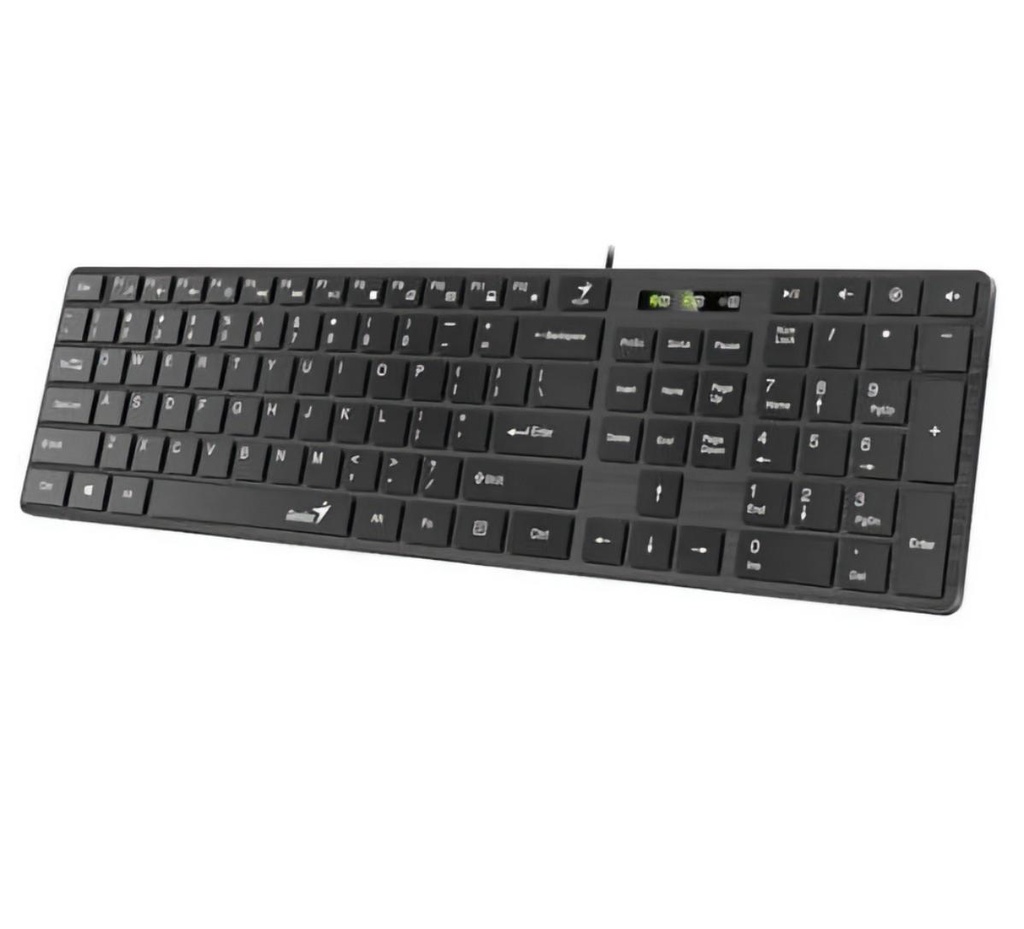 Teclado Alambrico Genius Slim Start 126, Usb  Español multimedia
