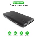 Bateria Portatil Powerbank Teros, TE-7053N 10000Mah Pd20W Entrada Usb-C 2Salidas Usb A