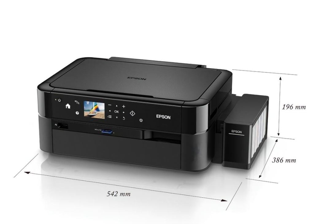 Impresora Multifuncion Epson L850, Pantalla, Fotografica, Impresion Cd-Dvd, PVC, Lector SD & memory stick, sistema original