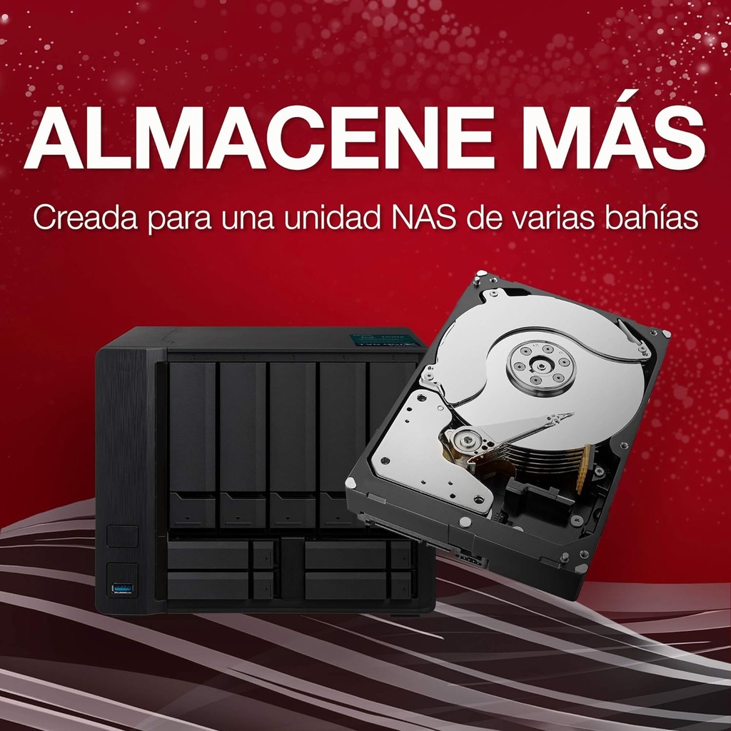 Disco duro Seagate IronWolf ST6000VN001  6Tb,  Interno Servidores NAS, Almacenamiento en la nube, Sata 6Gb/s, 3.5"  Video vigilancia