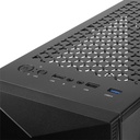 Case Pc Gamer Marvo CA-119BK, Cubierta Metalica, Panel lateral plastico, Frontal metalico, Usb 3.0, 2Usb 2.0, Black