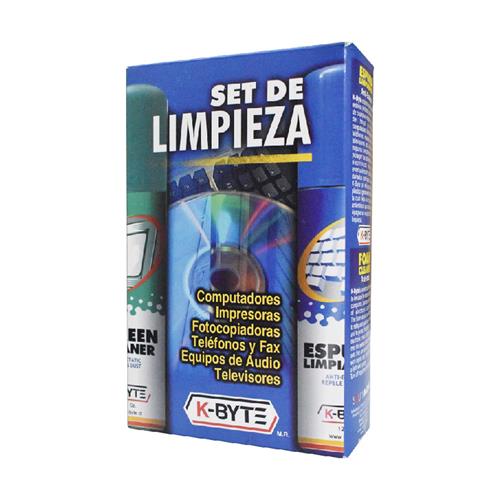 Kit de Limpieza Computo Limpia Pantallas + Espuma Limpia Exteriores
