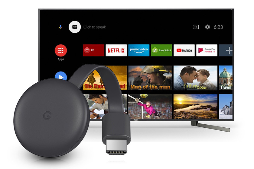 Google Chromecast 3 Convertidor Smart TV FHD, 3ra Gen, Resolución 1080p, Netflix, HBO Max, Youtube, ORIGINAL