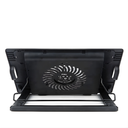 Base Enfriadora  desde 7" hasta 14", 1 Ventilador grande, 2 Puertos Usb, 5 Niveles de elevacion regulables, Luz led, Nuevo