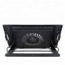 Base Enfriadora  desde 7" hasta 14", 1 Ventilador grande, 2 Puertos Usb, 5 Niveles de elevacion regulables, Luz led, Nuevo