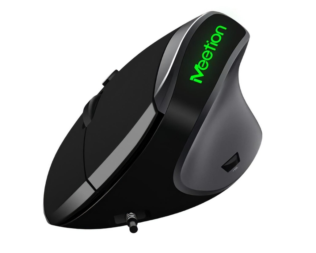 Mouse Ergonomico Inalambrico Vertical MT R390, Plug and Play, mantiene la muñeca en su estado natural, Nuevo, Sellado, garantia 1 año