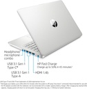 Laptop HP  Amd Atlon 3050U 2.3Ghz, Ram 4Gb, Disco solido SSD 256, Pantalla 14" HD (1366 x 768), Web cam incorporada,  Teclado Español, Color Grey, Nuevo, garantia 1 año