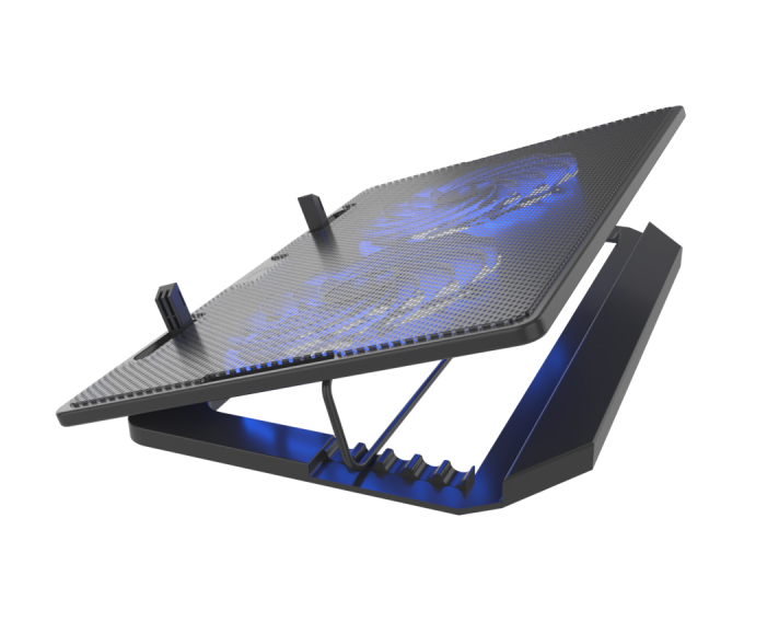 Base Enfriadora Laptop Xtech XTA 155, 2 Ventiladores grandes silenciosos,  reclinacion regulable, Usb, 10 hasta 15.6 pulgadas, Luz led