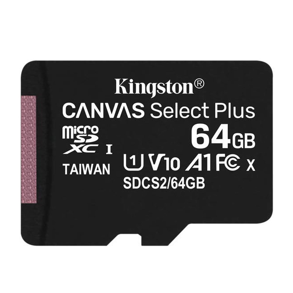 MicroSD 64GB Kingston Canvas Select Plus, A1, clase 10, 100MB/s