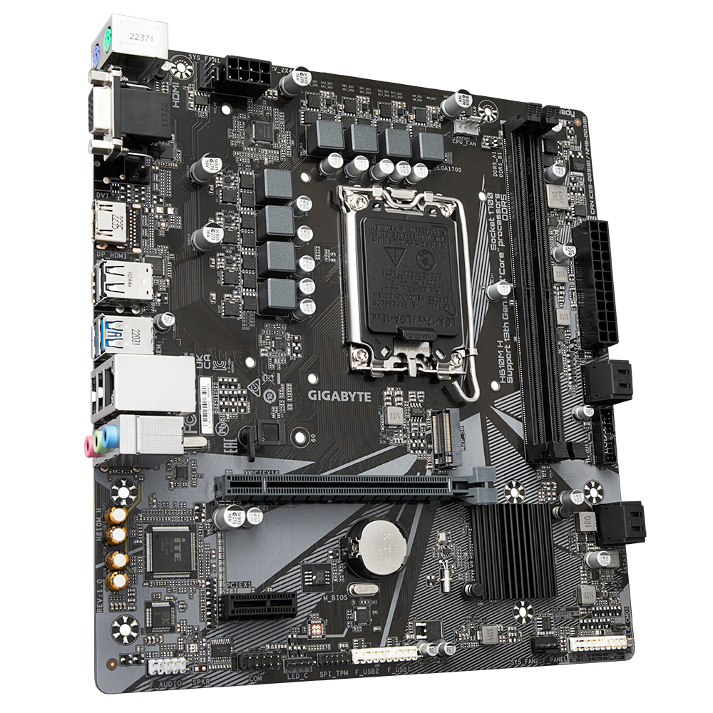 Mainboard Gigabyte H610M H DDR5 G10, LGA1700 Socket, 13Th Gen, M.2, Usb 3.2, 4 Usb 4.0, micro ATX
