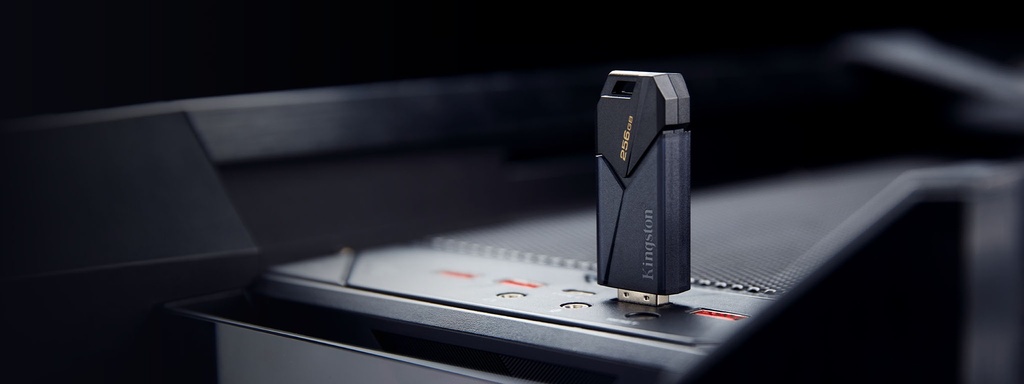 Flash Memory Kingston DT Exodia Onyx 256Gb, Usb 3.2, G1, con tapa movil