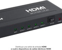 HDMI Splitter Xtech 1 Input To 4 Outputs