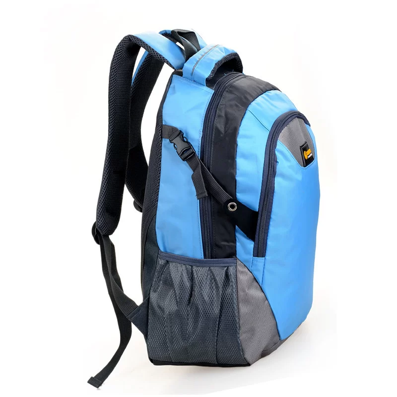MOCHILA CHANSIN PARA LAPTOP 15.6” VARIOS COMPARTIMENTOS COLOR CELESTE