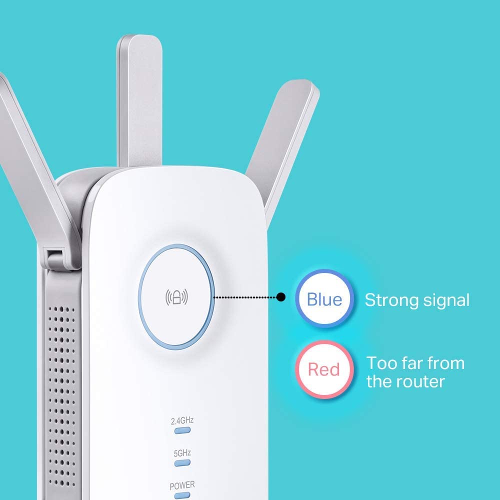 Extensor de rango Inalambrico TP LINK Re450 Ac1750 Dual Band 