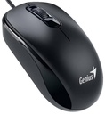 Mouse Genius DX-110, Usb optico, 3 botones, G5, ambidextro, color Negro