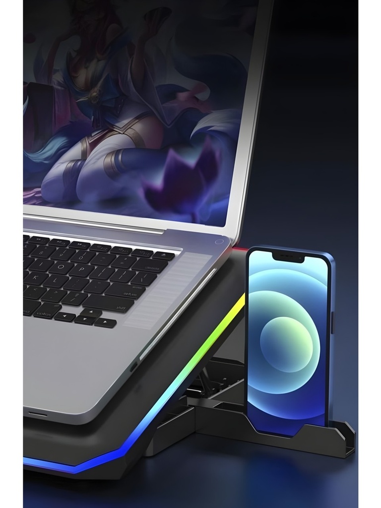 Ventilador para Laptop con Soporte para teléfono FN60 OVI